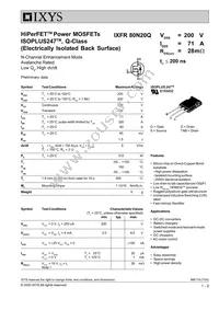 IXFR80N20Q Datasheet Cover