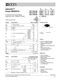 IXFT13N100 Datasheet Cover