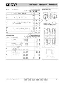 IXFT13N100 Datasheet Page 2