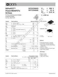 IXFT23N80Q Datasheet Cover