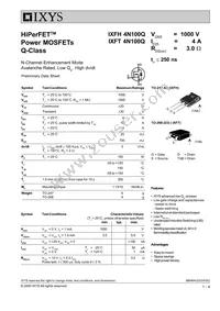 IXFT4N100Q Datasheet Cover