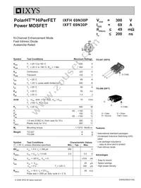 IXFT69N30P Datasheet Cover