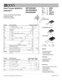 IXFV52N30PS Datasheet Cover