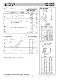 IXFX100N25 Datasheet Page 2
