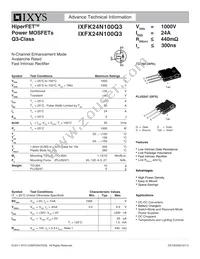 IXFX24N100Q3 Datasheet Cover