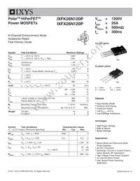 IXFX26N120P Datasheet Cover