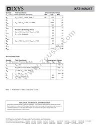 IXFZ140N25T Datasheet Page 2