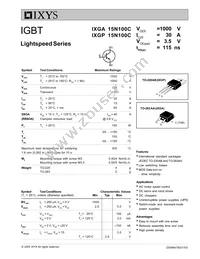 IXGA15N100C Datasheet Cover