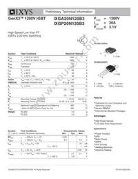 IXGA20N120B3 Datasheet Cover