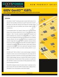 IXGA48N60A3 Datasheet Cover