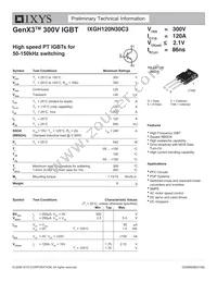 IXGH120N30C3 Datasheet Cover