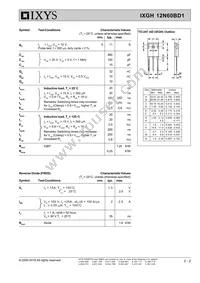 IXGH12N60BD1 Datasheet Page 2