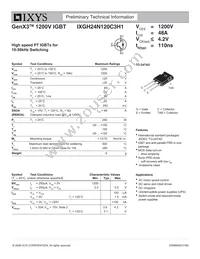 IXGH24N120C3H1 Datasheet Cover