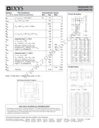 IXGH24N170 Datasheet Page 2