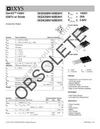 IXGH28N140B3H1 Datasheet Cover