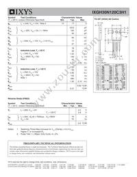 IXGH30N120C3H1 Datasheet Page 2