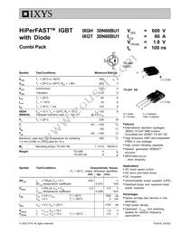 IXGH30N60BU1 Datasheet Cover