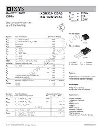 IXGH32N120A3 Datasheet Cover