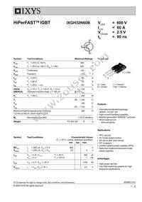 IXGH32N60B Datasheet Cover