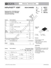 IXGH34N60B2 Datasheet Cover