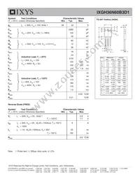 IXGH36N60B3D1 Datasheet Page 2