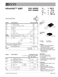 IXGH40N60B Cover