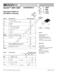 IXGH60N30C3 Datasheet Cover