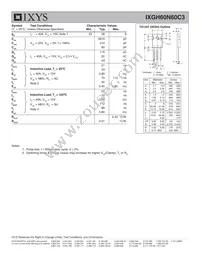 IXGH60N60C3 Datasheet Page 2