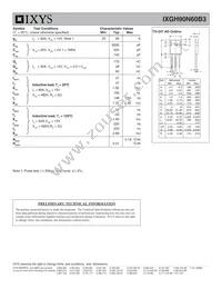 IXGH90N60B3 Datasheet Page 2