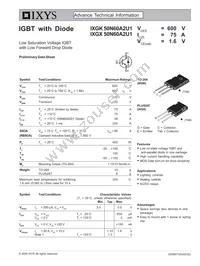 IXGK50N60A2U1 Datasheet Cover