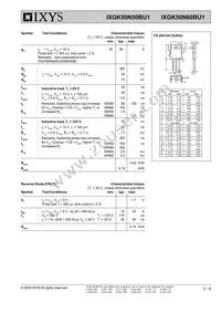 IXGK50N60BU1 Datasheet Page 2