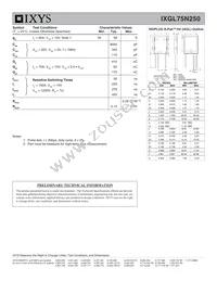 IXGL75N250 Datasheet Page 2