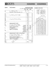 IXGN200N60A Datasheet Page 2