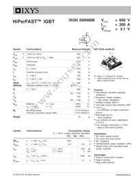 IXGN200N60B Datasheet Cover