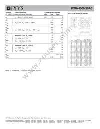 IXGN400N30A3 Datasheet Page 2