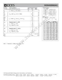 IXGN400N60A3 Datasheet Page 2