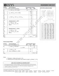 IXGN50N120C3H1 Datasheet Page 2