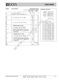 IXGN60N60 Datasheet Page 2