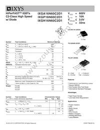 IXGP16N60C2D1 Datasheet Cover