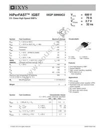 IXGP30N60C2 Datasheet Cover
