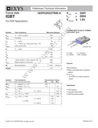 IXGP50N33TBM-A Datasheet Cover