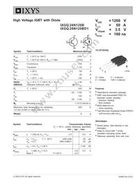 IXGQ28N120BD1 Datasheet Cover