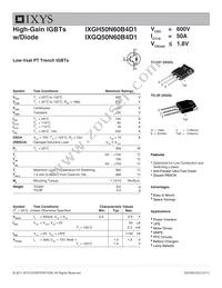 IXGQ50N60B4D1 Datasheet Cover