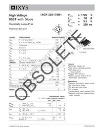 IXGR32N170H1 Datasheet Cover