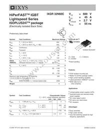 IXGR32N60C Datasheet Cover