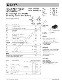 IXGR50N60B2D1 Datasheet Cover