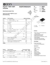 IXGR72N60A3H1 Datasheet Cover