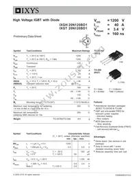 IXGT20N120BD1 Datasheet Cover