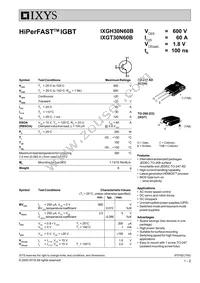 IXGT30N60B Datasheet Cover