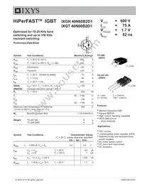 IXGT40N60B2D1 Datasheet Cover